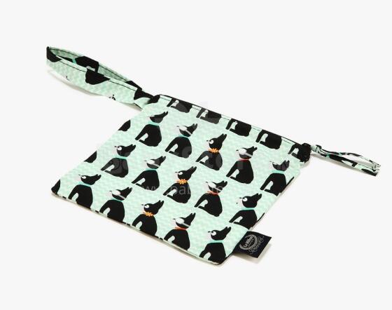 La Millou Art. 84405 Travel Bag Compact Size Boston Terrier&RickRack