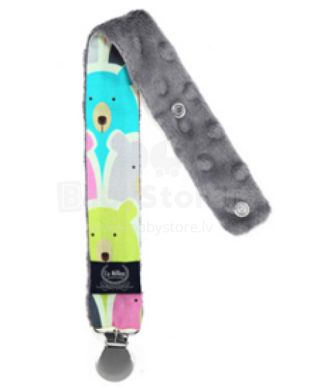 La Millou Art. 84427 Pacifier Hander Polar Bears&Grey 