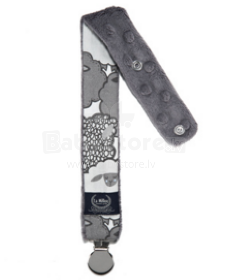 La Millou Art. 84430 Pacifier Hander Graphite Sheep Family&Grey