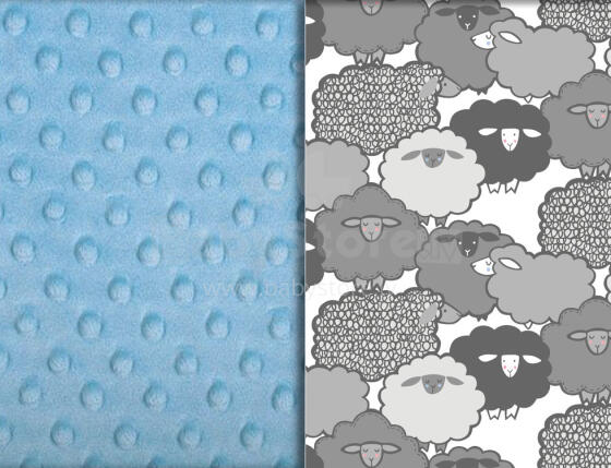 La Millou Art. 84443 Double Pacifier Hander Graphite Sheep Family&Sky 
