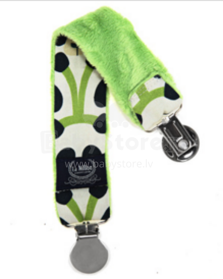 La Millou Art. 84447 Double Pacifier Hander Panda Gang&Green