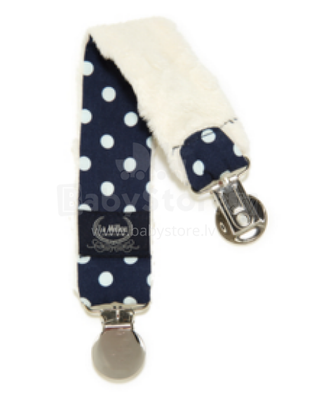 La Millou Art. 84449 Double Pacifier Hander Polka Dots&Ecru