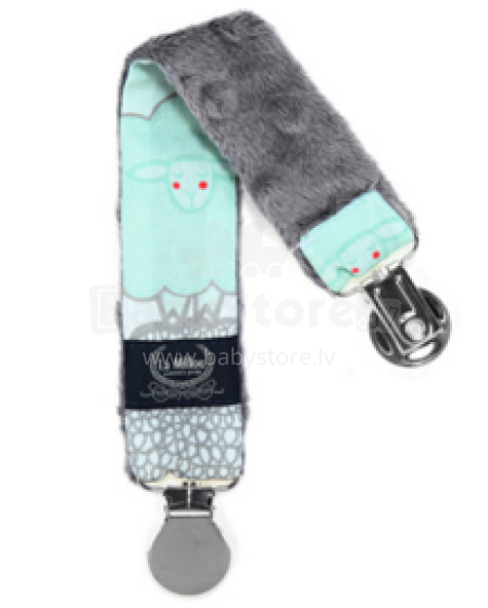 La Millou Art. 84451 Double Pacifier Hander Mint Sheep Family&Grey
