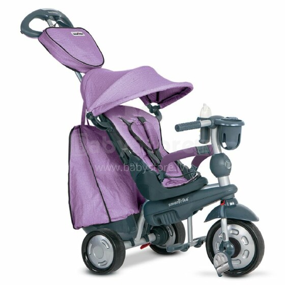 Smart Trike Explorer Touch Steering® 5-in-1 Детский трехколесный  велосипед с ручкой управления и крышей