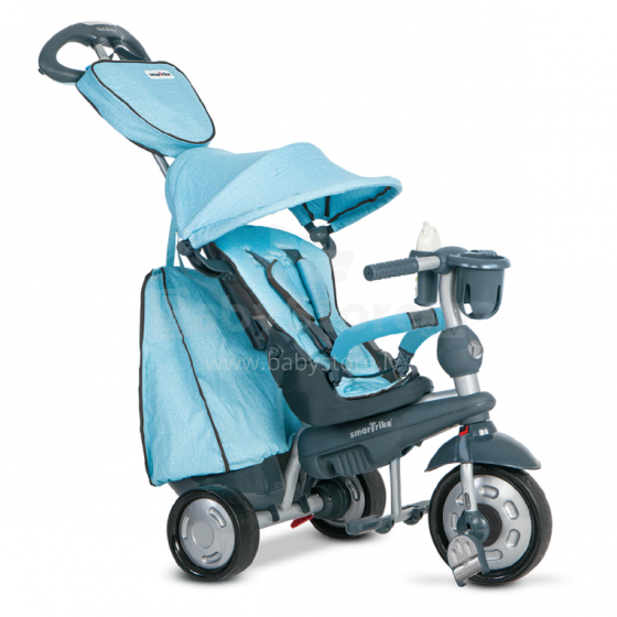 Smart Trike Explorer Touch Steering® 5-in-1 Детский трехколесный  велосипед с ручкой управления и крышей