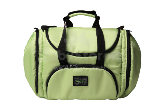 „Womar Zaffiro ECO1“ šviesiai žalios spalvos Funkcionalus ir patogus vežimėlio krepšys
