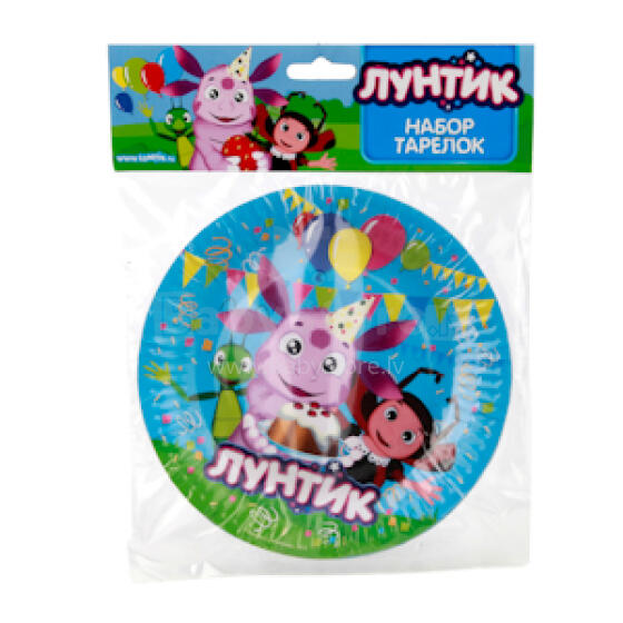 Лунтик Набор тарелочек для праздника (6 штук)