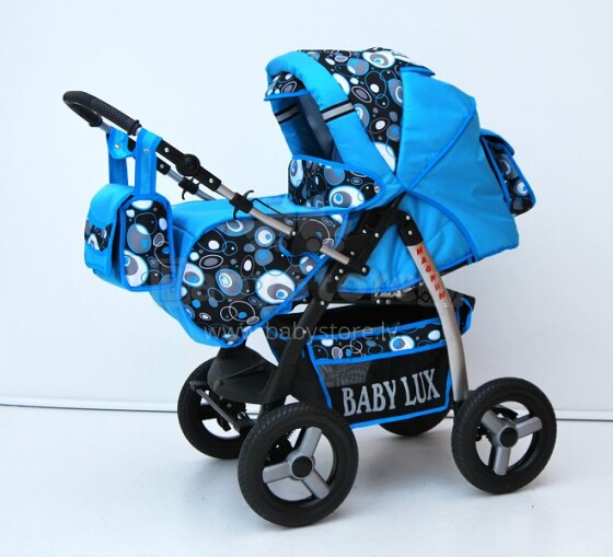 Raf-pol Magnum Lux Col. 13 Детская универсальная современная коляска 2в1 с надувными колесами [всё в комплекте]