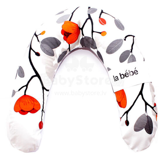 La Bebe™ Rich Maternity Pillow Art.12714 Orange Grey Tree Pillow 30x104 cm