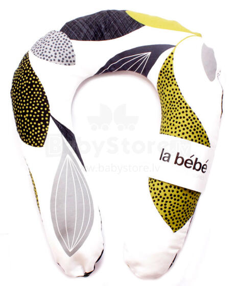 La Bebe™ Snug Cotton Nursing Maternity Pillow Art.17933 Autumn Elements Pillow with buckwheat filling 20*70cm