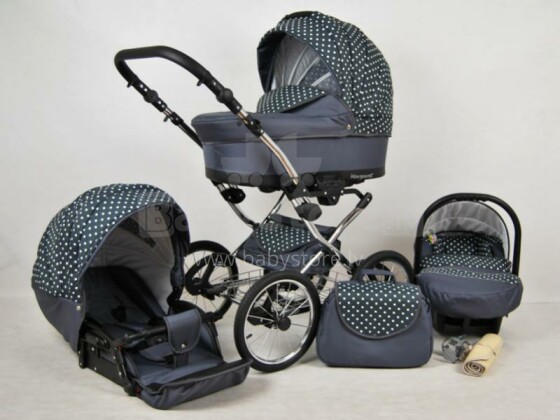 Raf-pol Margaret Exclusive Art. 84686 Детская универсальная современная коляска с надувными колесами 2в1 [всё в комплекте] 