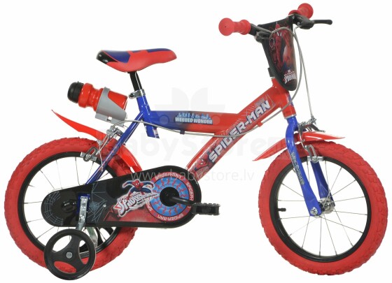 „Dino Bikes Spiderman Art.163G“ vaikiškas dviračio ratas, 16 dydis