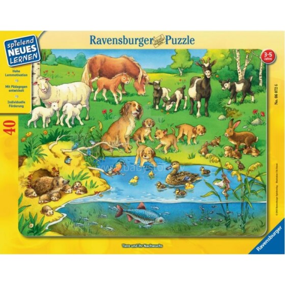 Ravensburger Puzzle Art.06072 40 gb.Dzīvnieki