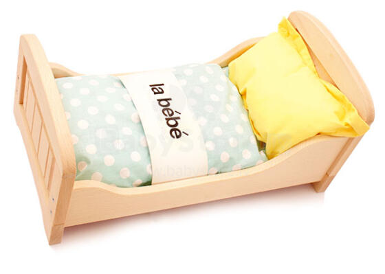 Goki VG51805 Bedding set for doll's, polka dots