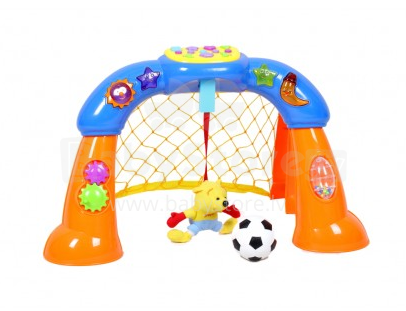 PW Toys Art.IW180 Baby Goal Muzikāla attīstošā interaktīvā rotaļlieta Futbols ar gaismas un skaņu efektiem