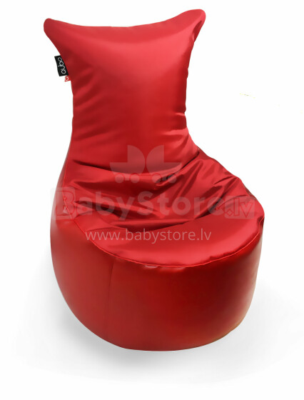 „Qubo ™ Muff Red Passion“ prekė 85369 maišelis, pūstukai, minkšti pupelių krepšiai, sėdmaišiai