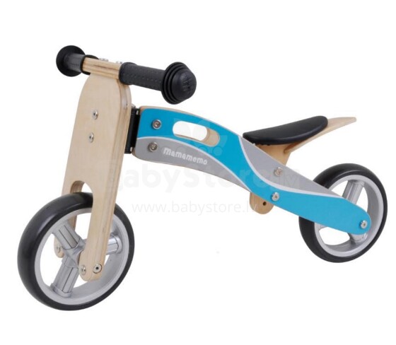 AmLeg Mamamemo Scooter Bike Art.83145 Детский велосипед бегунок с деревянной рамой 