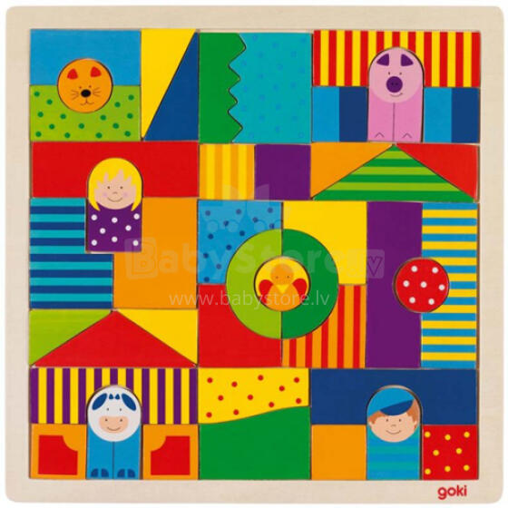 Goki VG58659 Puzzle, farm