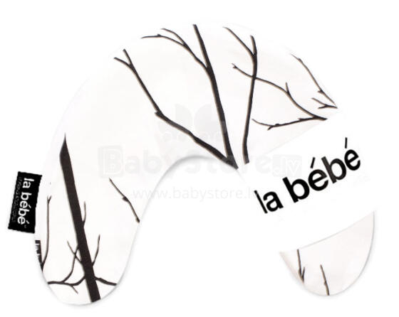 La Bebe™ Mimi Nursing Cotton Pillow Art.3301 Black Branch Travel pillow, size 19x46 cm