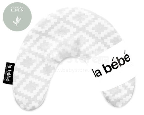 La Bebe™ Mimi Nursing Cotton Pillow Art.15742 Etno Gray Travel pillow