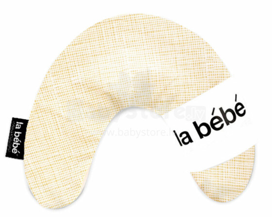 La Bebe™ Mimi Nursing Cotton Pillow Art.4039 Stripes Подкова для сна, кормления малыша 19x46cm