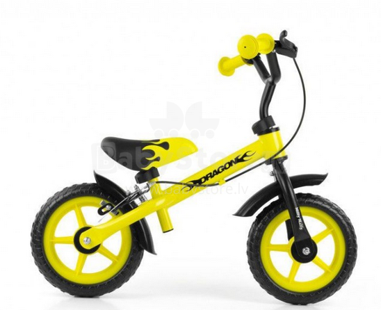 MillyMally Dragon Yellow Brake Baby Bike