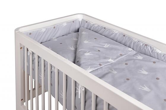 Troll Art.BCR-BMRG26-RG Bumper for Crib Royal Grey