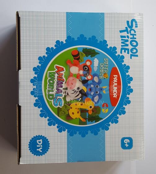 Paulinda Super Dough Art.081516-1 School Time Animals World 