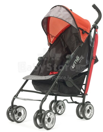 Summer Infant Art.32086 UME Black/Red Lite Stroller Детская легкая спортивная коляска трость