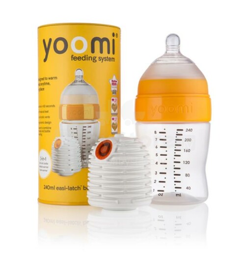„Yoomi“ maitinimo sistema Art.85900 kūdikių maitinimo butelis + šildytuvas, 140ml