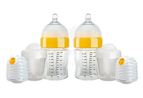 Yoomi Feeding System Art.85908 Набор бутылочек для кормления малыша+подогреватель,240мл