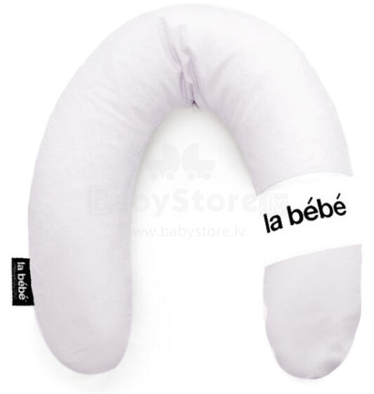 La Bebe™ Rich Maternity Pillow Art.78649 Light grey Cotton Sheeps Nursing Pillow 30x104 cm