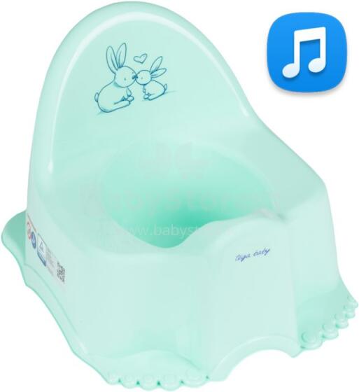 Tega Baby Eco Rabbits Art.PO-059-105 Bērnu muzikālais podiņš