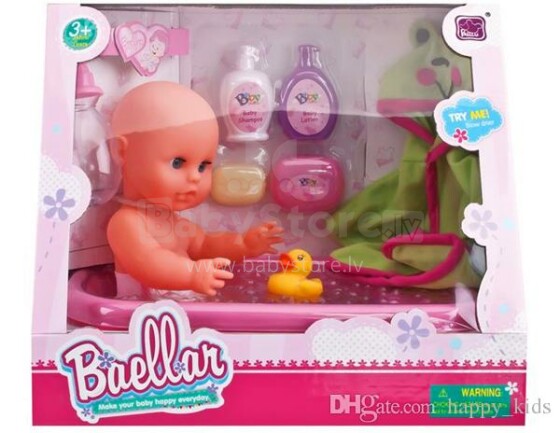 Kūdikių lėlė su vonia „Baellar“ 9399