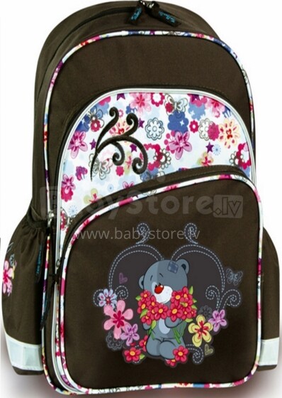 Patio Ergo School Backpack Ted Bear Art. 86091 Школьный эргономичный рюкзак с ортопедической воздухопроницаемой спинкой [портфель, ранец]