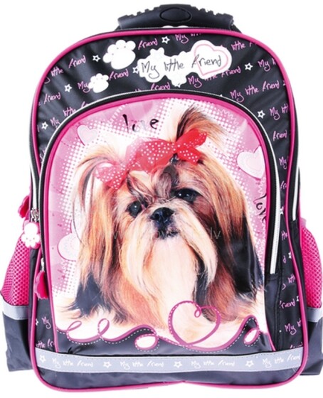Patio Ergo School Backpack Art. 86106 Школьный эргономичный рюкзак с ортопедической воздухопроницаемой спинкой [портфель, ранец] My Little Friend 4115
