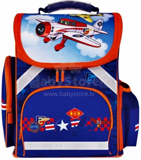 Patio Ergo School Backpack Art.86126 Bērnu ergonomiskā mugursoma [skolnieku ortopēdiskā mugursoma portfelis] PLANE 54126 