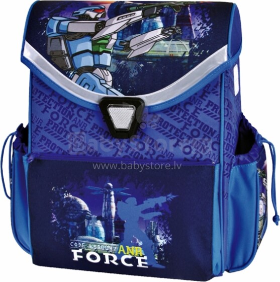 Patio Ergo School Backpack Art.86132 Школьный эргономичный рюкзак с ортопедической воздухопроницаемой спинкой [портфель, ранец] FORCE 33213