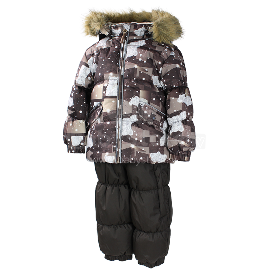 Huppa'17 Noelle Art.41820030-62181 Šilta kūdikio žieminė šiltų kostiumų striukė + kelnės (98 cm)