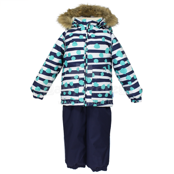 „Huppa'17 Avery Dot“ 411780030-63386 šilto kūdikio žiemos šilto kostiumo striukė + kelnės (98 104 cm)