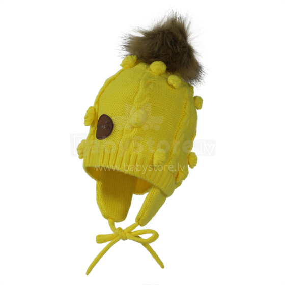 Huppa '17 Macy Art.83570000-60002 Теплая вязанная шапочка для деток с хлопковой подкладкой (р.XXS-S)