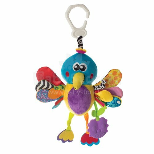Playgro Art.0185469 Hummingbird Разноцветная игрушка с клипсой и погремушками