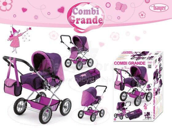 „Bayer Art.76080“ lėlių vežimėlis „Combi Grande“