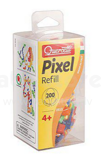Quercetti Pixel Refill Art.2512 mozaika 10 mm, papildomos dalys (200 vnt.)