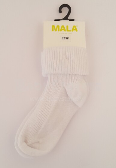 Mala Art.1717-100 White Детские носки хлопка