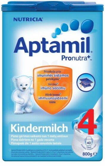 Aptamil Kindermilch 4 866461 str. Pieno gėrimas, nuo 12 mėn., 600 g