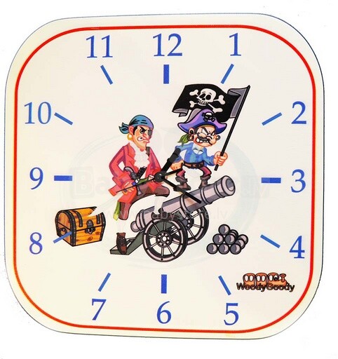 WoodyGoody Art. 51533 Настенные часы 'Пираты'