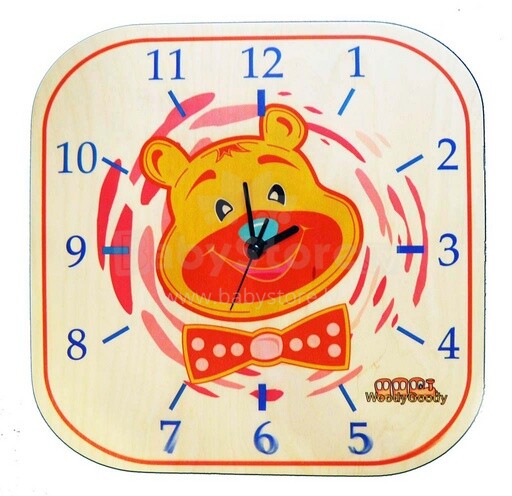 WoodyGoody Art. 51538 Настенные часы 'Медведь'