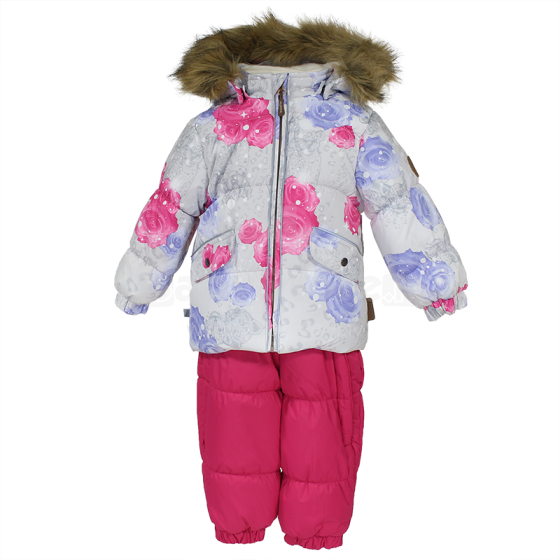 Huppa'17 Noelle Art.41820030-61120 Šilta kūdikių žieminė šiltų kostiumų striukė + kelnės (80-104cm)