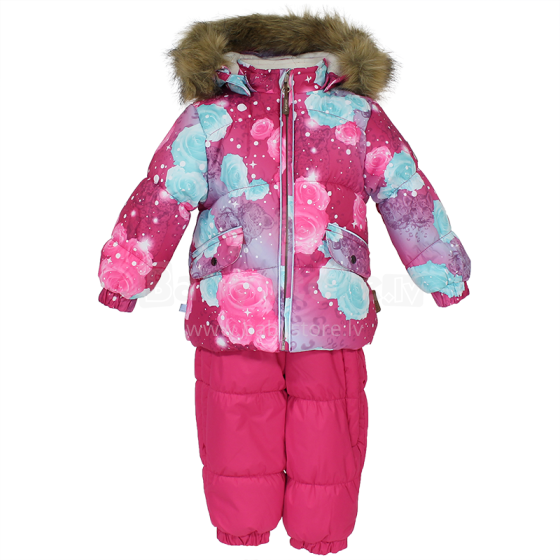Huppa'17 Noelle Art.41820030-61163 Šilta kūdikio žieminė šiltų kostiumų striukė + kelnės (80-104cm)